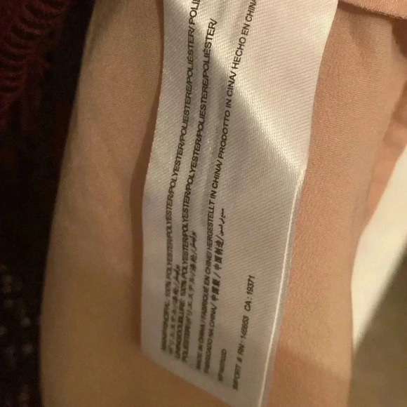 Keepsake sleeveless dress - maroon - overlay - midi dress - size L - Picture 6 of 9